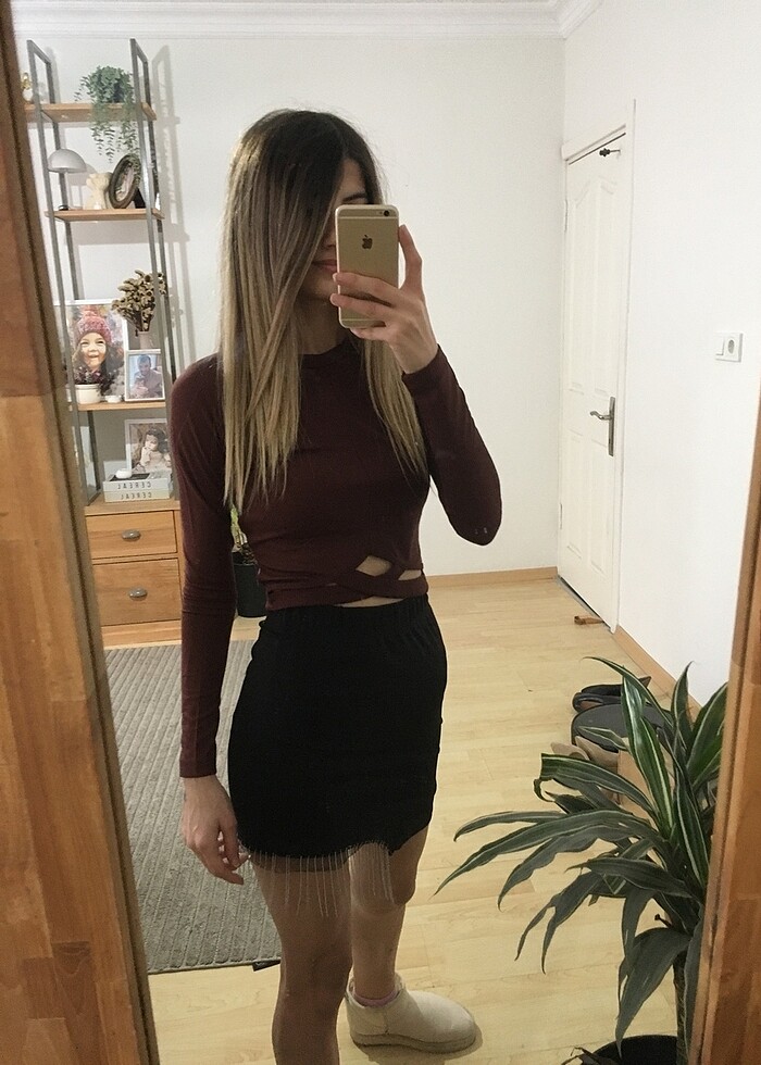 Kahverengi Bluz - Görsel 4