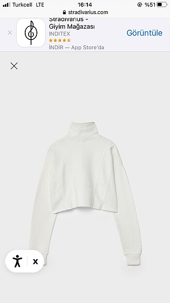 Stradivarius Sweat Crop - Görsel 5