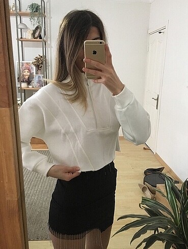 Stradivarius Sweat Crop - Görsel 7