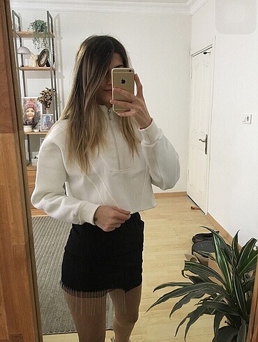 Stradivarius Sweat Crop - Görsel 8