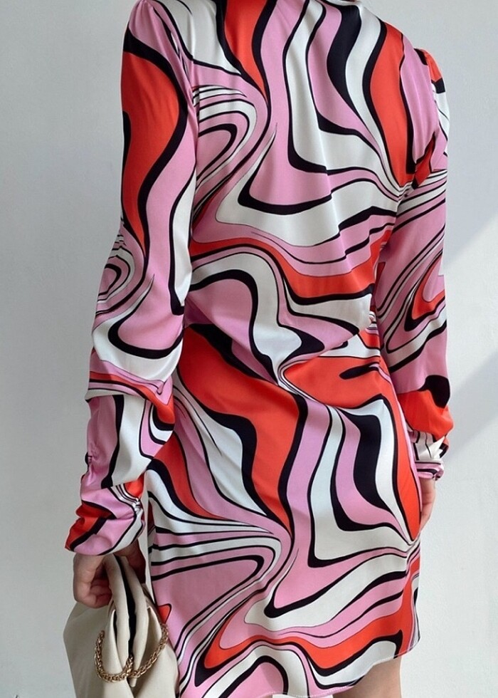 Desenli Elbise - Görsel 3