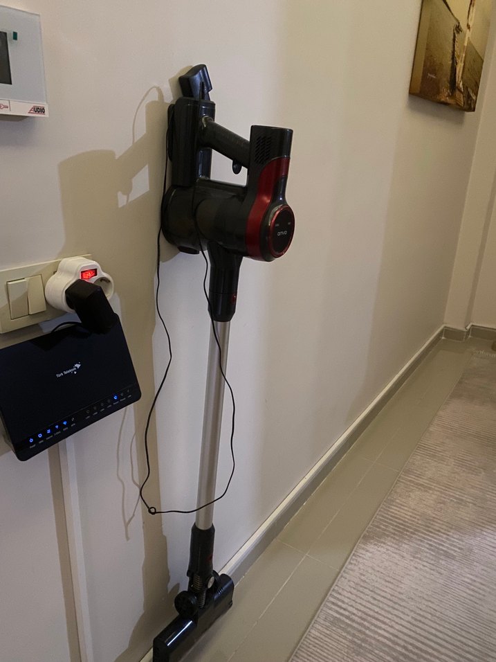 Kırmızı Onvo Kablosuz Elektrikli Süpürge - Görsel 2