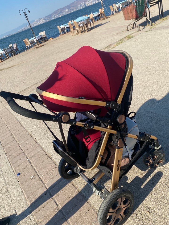 Bordo Bebek Oto Koltuğu - Görsel 5