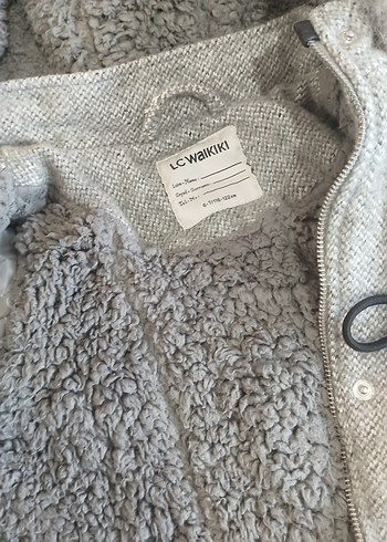 kız çocuk kürk detaylı kaban LCW - Görsel 3