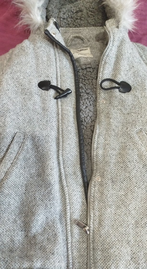 kız çocuk kürk detaylı kaban LCW - Görsel 2