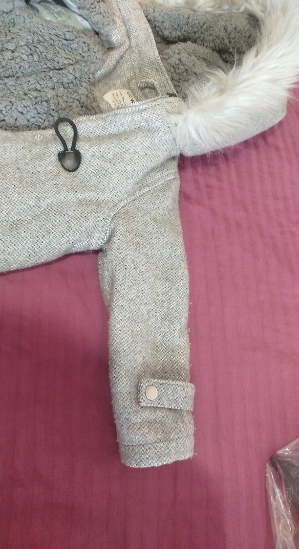 kız çocuk kürk detaylı kaban LCW - Görsel 5