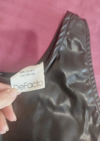 deri kız çocuk elbise bir kez kullanıldı - Görsel 3