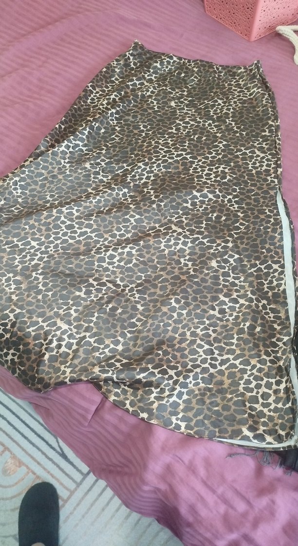 Bohem Yılan Desenli Uzun Etek - Görsel 2