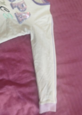 Mor Detaylı Kız Sweatshirt polo marka - Görsel 3