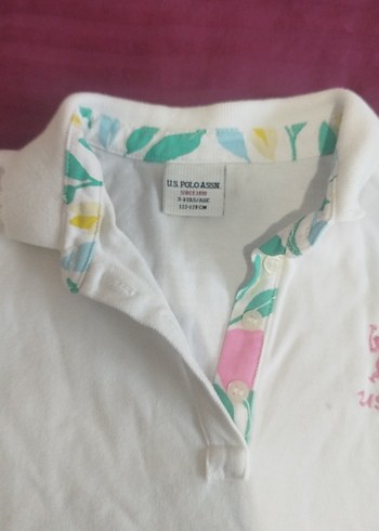 Beyaz Kız Çocuk Polo Tişörtü - Görsel 2