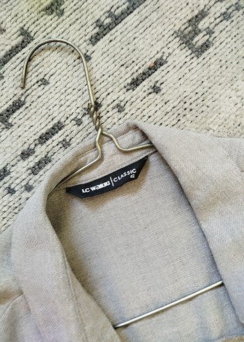 Nakışlı Gri Uzun Keten Gömlek LCW - Görsel 5