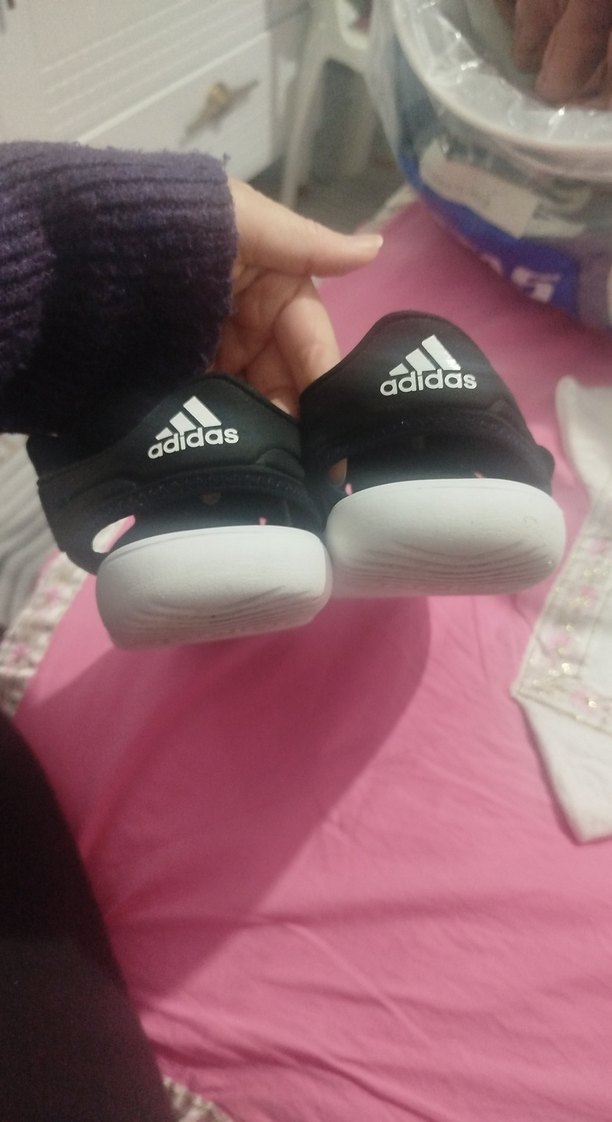 Erkek Çocuk Siyah Adidas Bantlı Terlik - Görsel 3