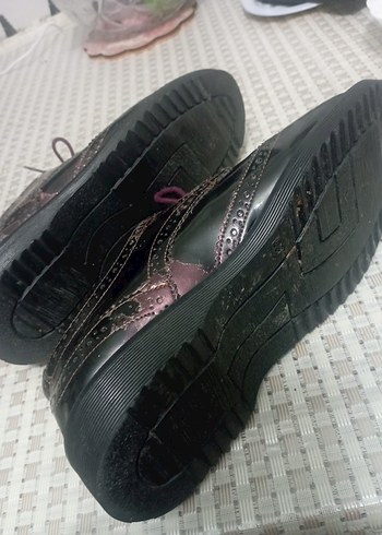 DERIMOD Mor Yılan Desenli ayakkabı - Görsel 4