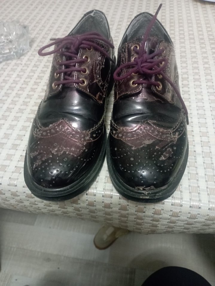 DERIMOD Mor Yılan Desenli ayakkabı - Görsel 3