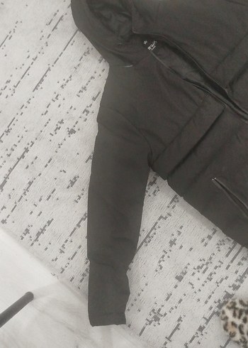 Siyah Fermuarlı erkek Kışlık Mont - Görsel 3