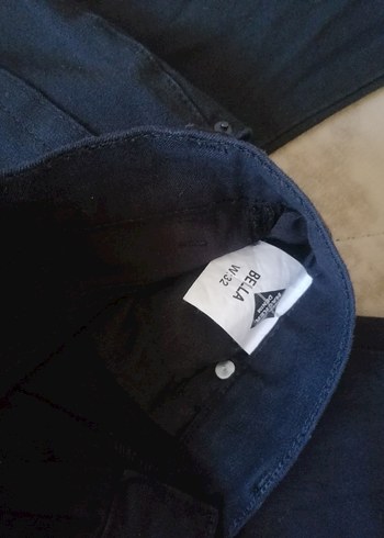 32 Beden Siyah Kadın Denim Pantolon Regular Fit