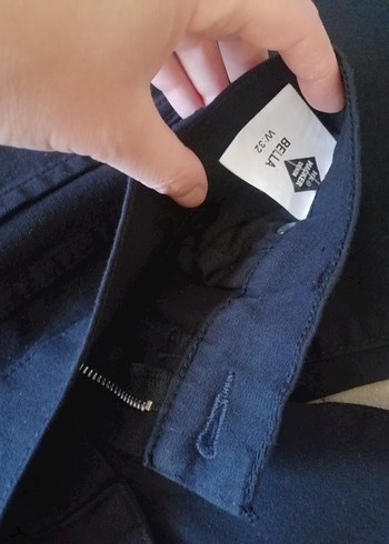 32 Beden Siyah kadin Normal Kesim Kot Pantolon