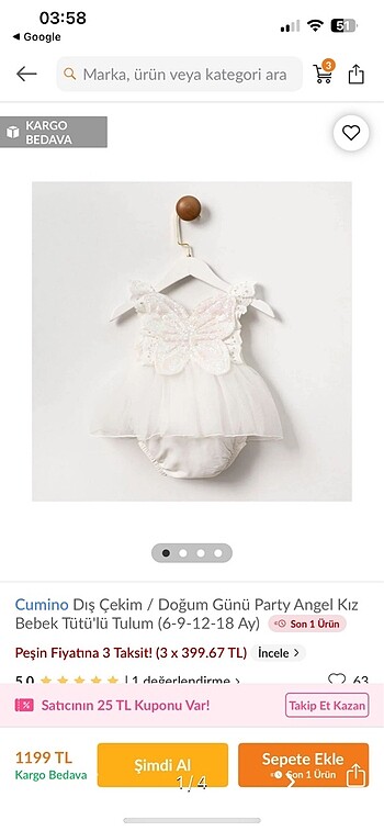 Bebek elbise romper