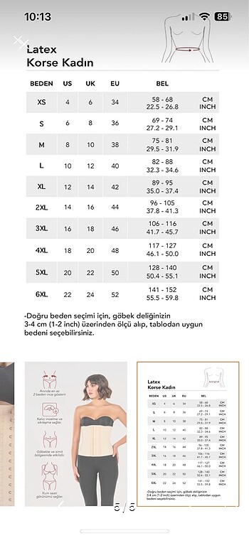 Yamuna korse latex ten - Görsel 4