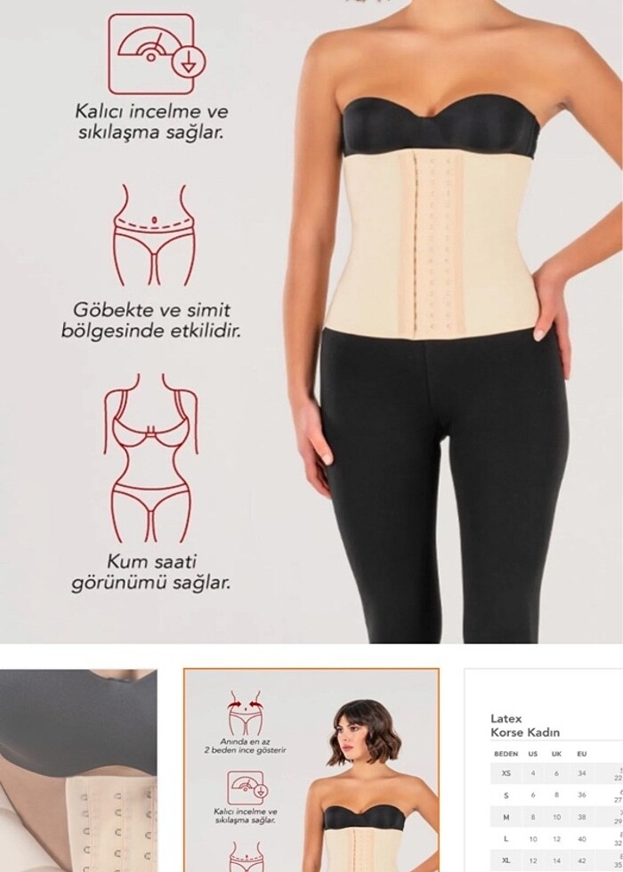 Yamuna korse latex ten - Görsel 2