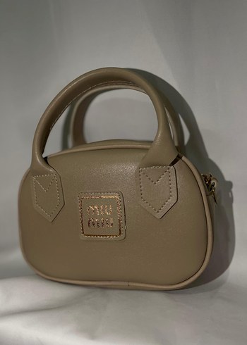 Bej Deri Miu Miu Kadın Çanta - Görsel 3