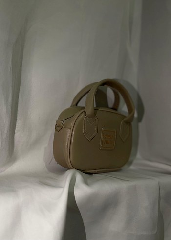 Bej Deri Miu Miu Kadın Çanta - Görsel 5