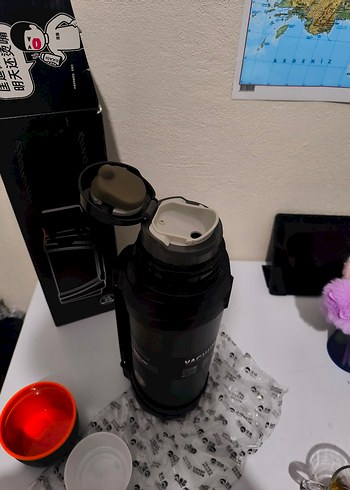 Siyah termos Kapaklı - Görsel 2