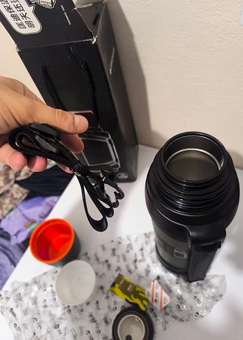 Siyah termos Kapaklı - Görsel 3