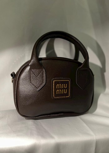 Miu Miu Kahverengi Deri Kadın Çanta - Görsel 4
