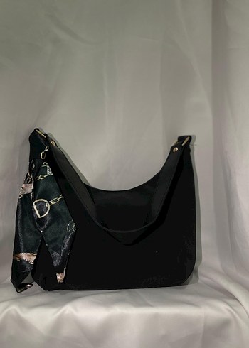 Parlak Siyah Deri Kadın Çanta - Görsel 5