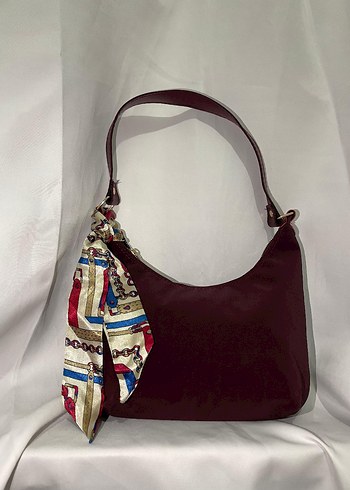 Bordo Sokak Stili Kadın Çanta - Görsel 3