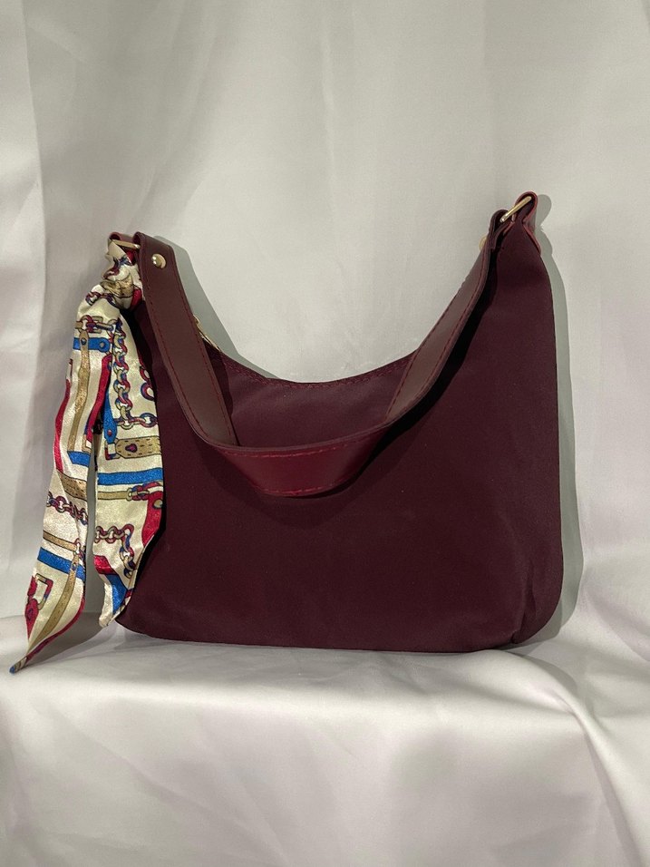 Bordo Sokak Stili Kadın Çanta - Görsel 2