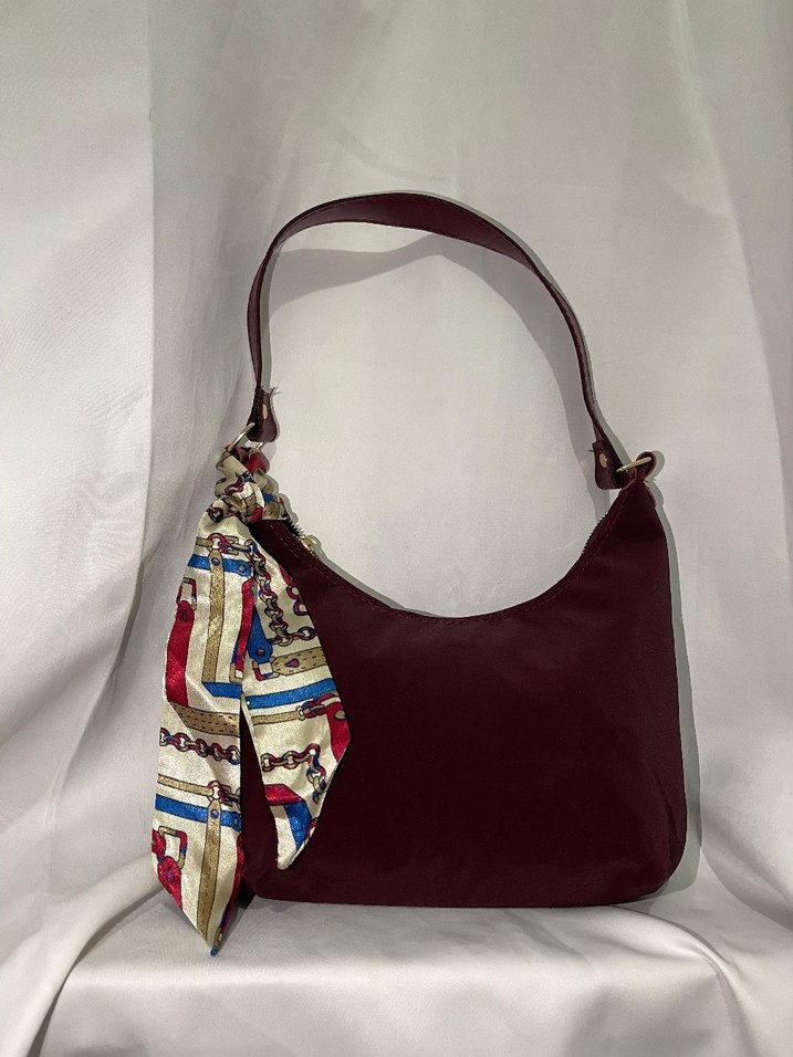 Bordo Sokak Stili Kadın Çanta - Görsel 3