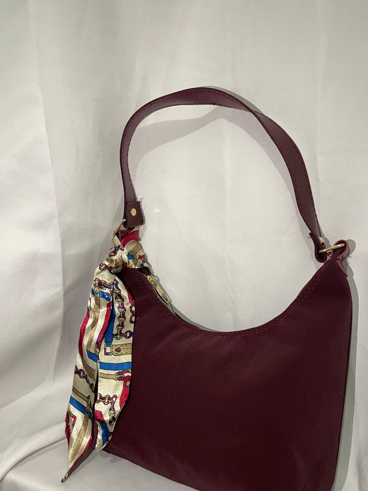 Bordo Sokak Stili Kadın Çanta - Görsel 4