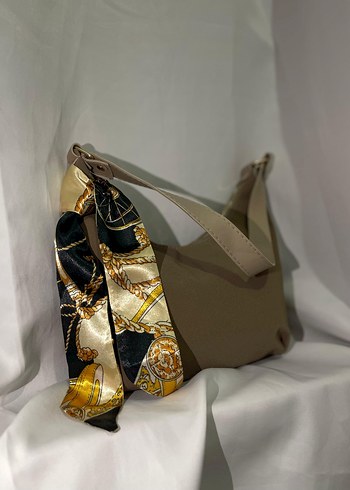 Bej Tokalı Yılan Desenli Kadın Çanta - Görsel 2