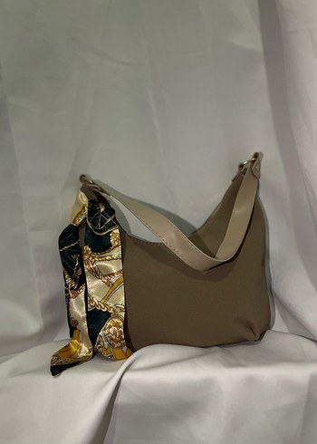 Bej Tokalı Yılan Desenli Kadın Çanta - Görsel 3