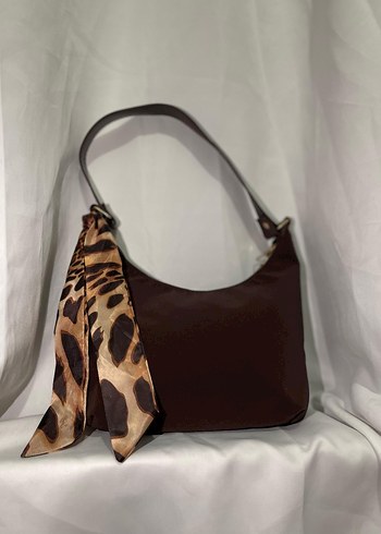 Kahverengi Deri Leopar Desenli Kadın Çanta - Görsel 2