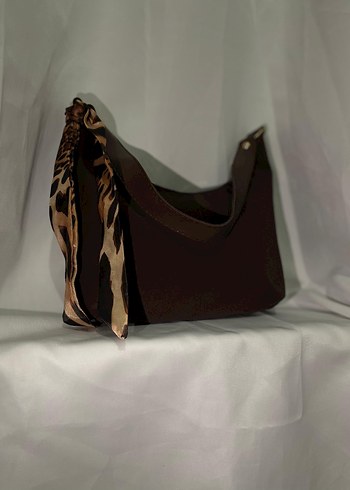 Kahverengi Deri Leopar Desenli Kadın Çanta - Görsel 4