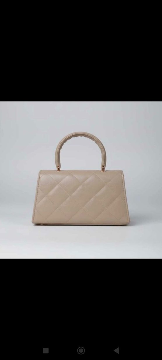 Bej Deri Klasik Kadın Çanta - Görsel 4