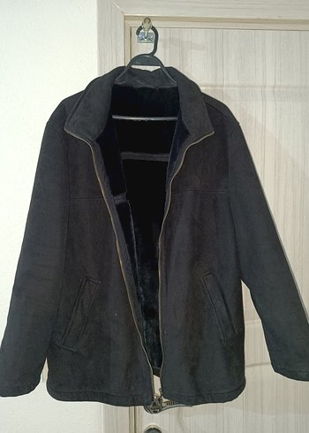 Siyah Süet Fermuarlı Erkek Ceket - Görsel 2