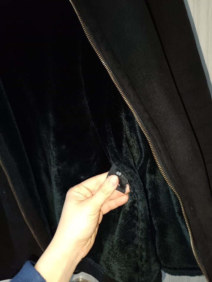 Siyah Süet Fermuarlı Erkek Ceket - Görsel 4