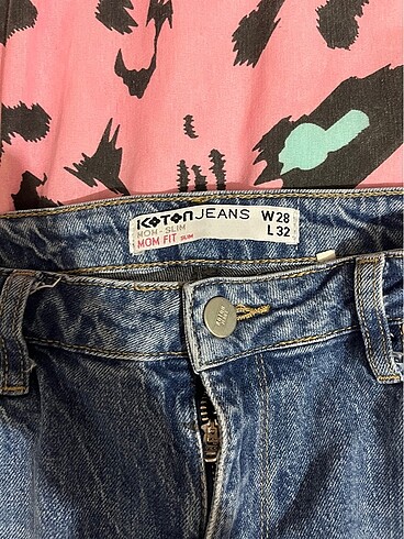 32 Beden mavi Renk Koton jean