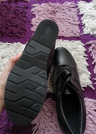 39 Beden Siyah deri ayakkabı