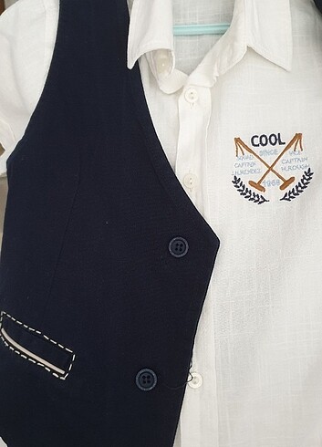 Gömlek yelek çeket 3 lü takım - Görsel 2
