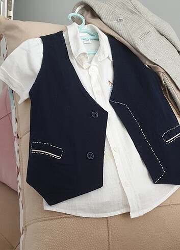 Gömlek yelek çeket 3 lü takım - Görsel 3