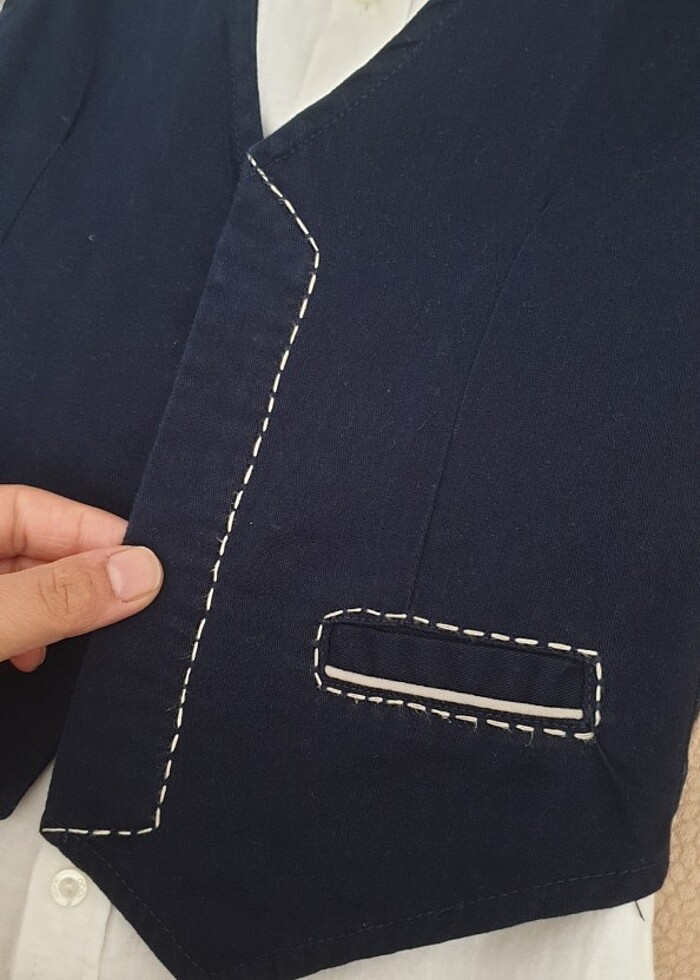 Gömlek yelek çeket 3 lü takım - Görsel 4