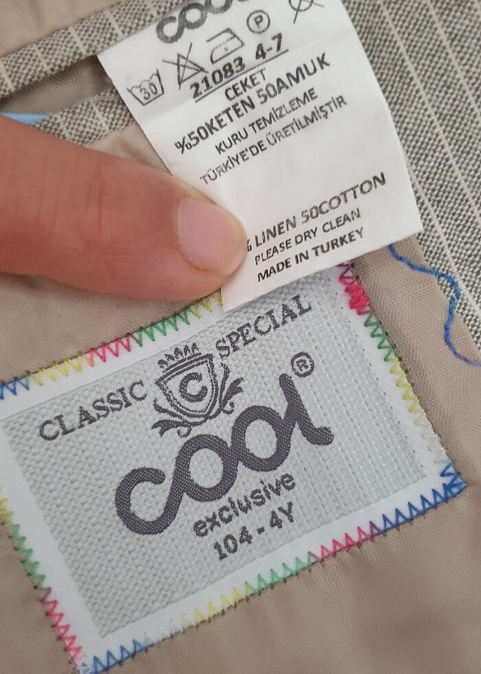 Gömlek yelek çeket 3 lü takım - Görsel 5