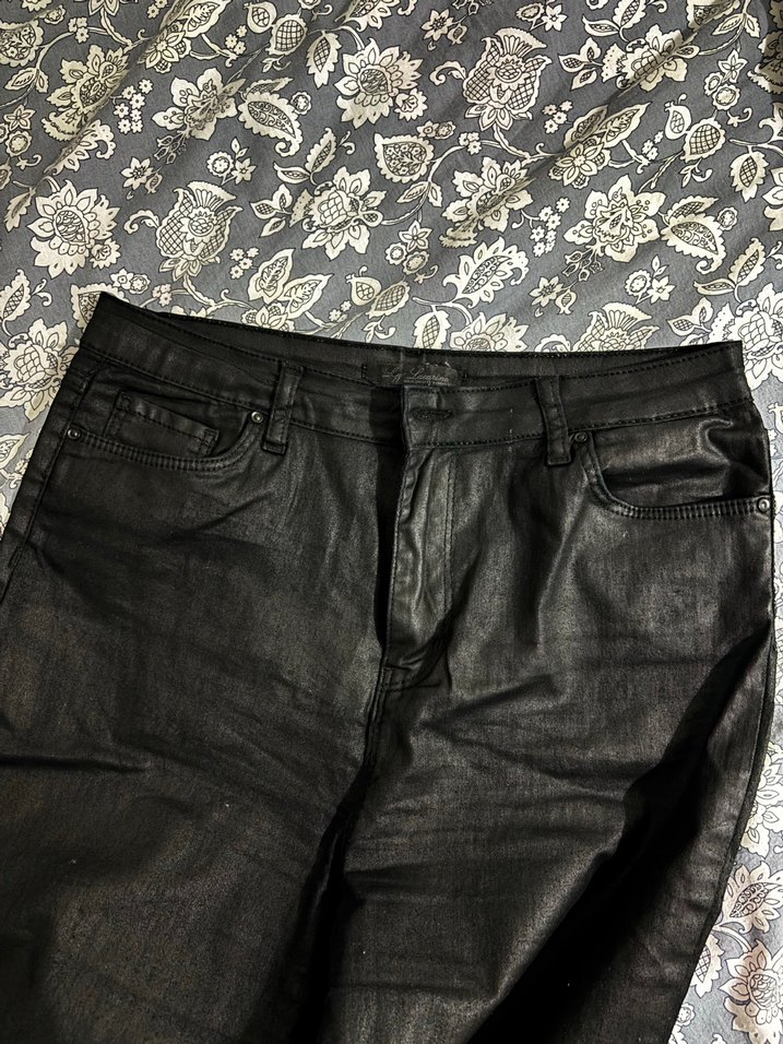 Siyah mumlu  Kadın Pantolon - Görsel 2