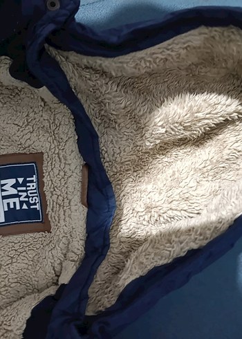 Kürklü Detaylı Lacivert Erkek Mont - Görsel 9