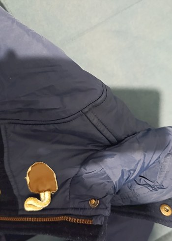 Kürklü Detaylı Lacivert Erkek Mont - Görsel 8